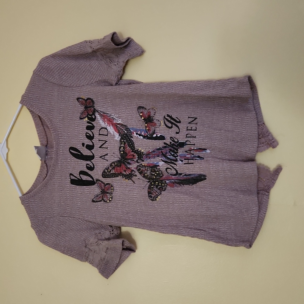 Little girl size LG purple butterflies